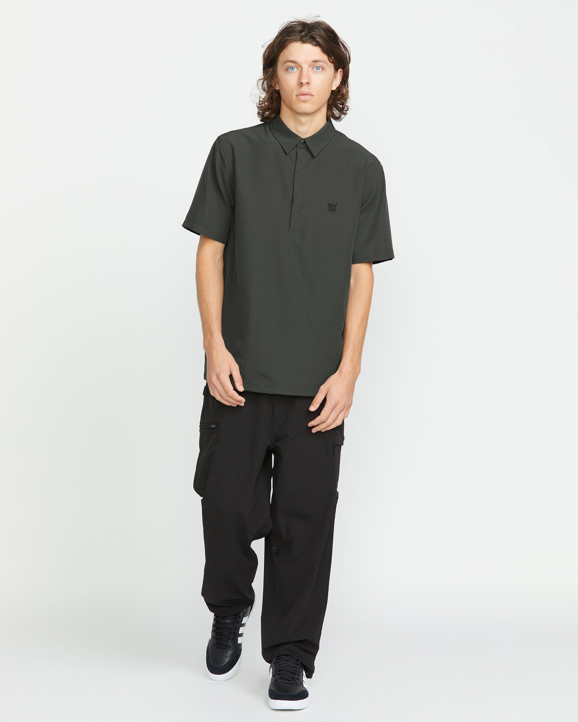 Volcom Japan Men's Sense Popover Short Sleeve Shirt - Image 4