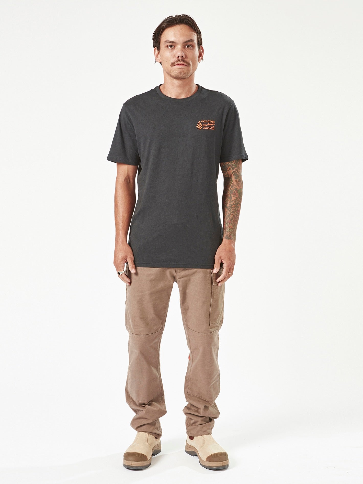 Men's Volcom Workwear Short Sleeve Tee - Image 10