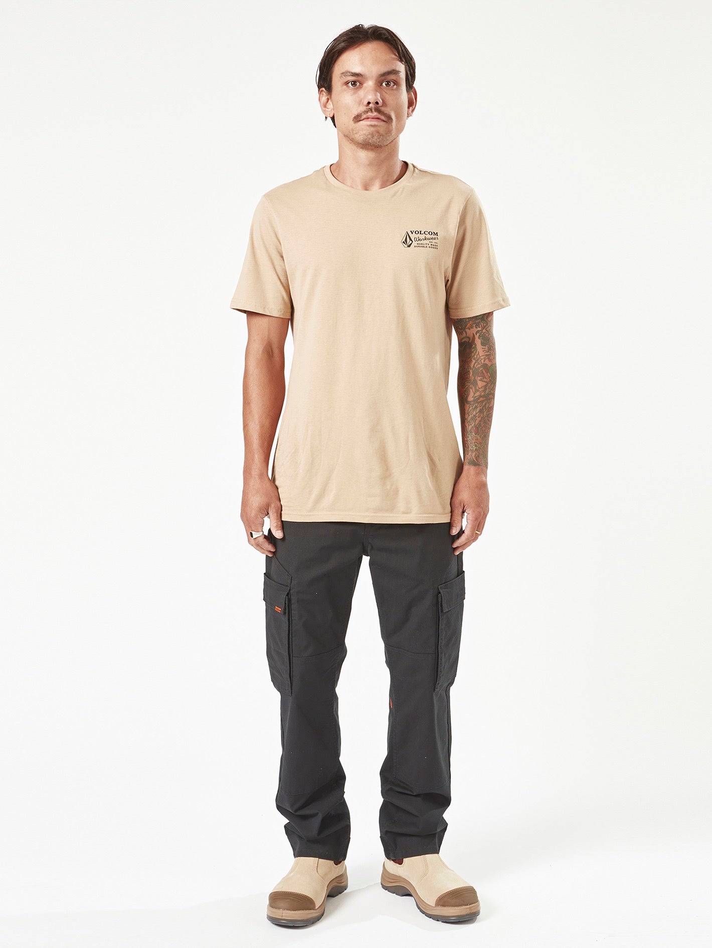 Men's Volcom Workwear Short Sleeve Tee - Image 4