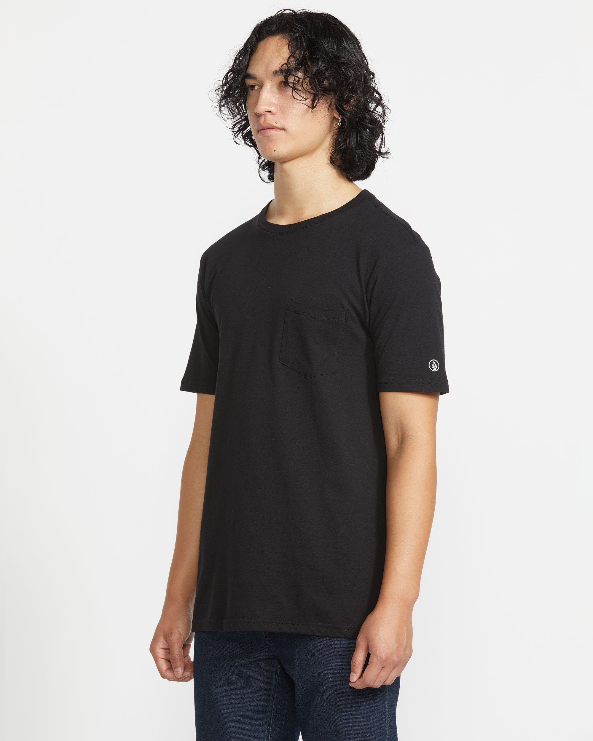 Men's Solid Short Sleeve Shirt Pocket Tee - Image 5
