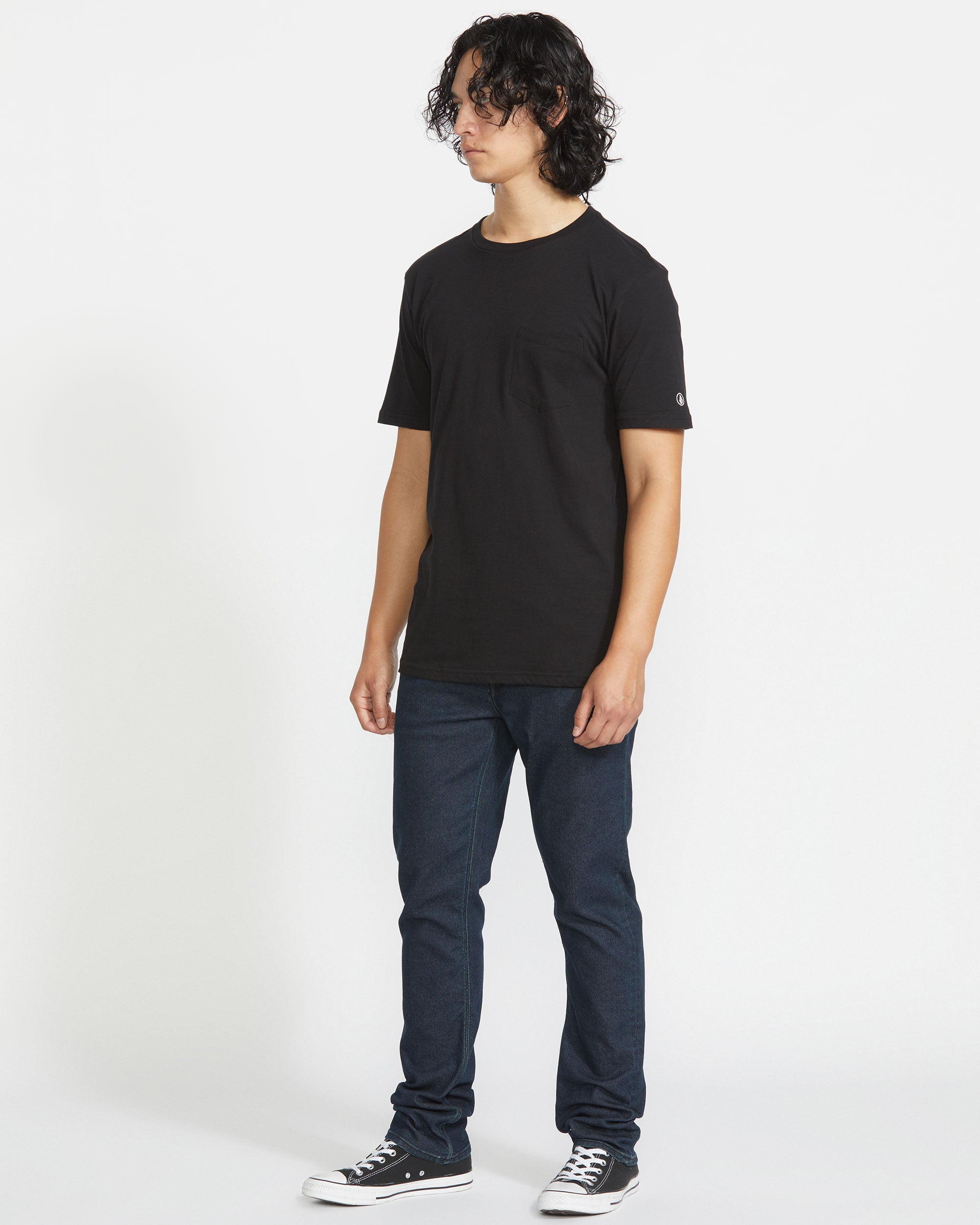 Men's Solid Short Sleeve Shirt Pocket Tee - Image 4
