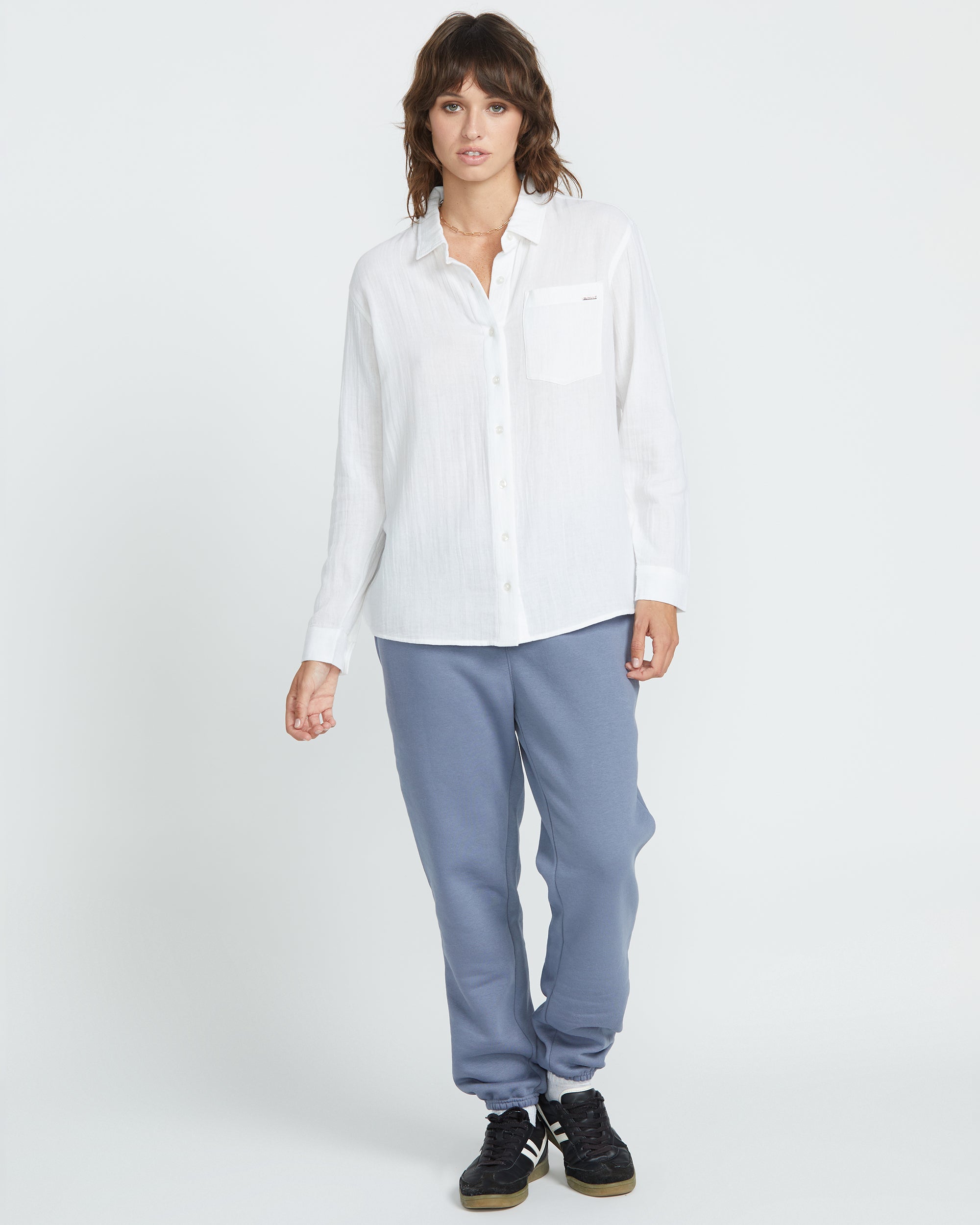 Women's Lil Button Up Long Sleeve Shirt - Image 4