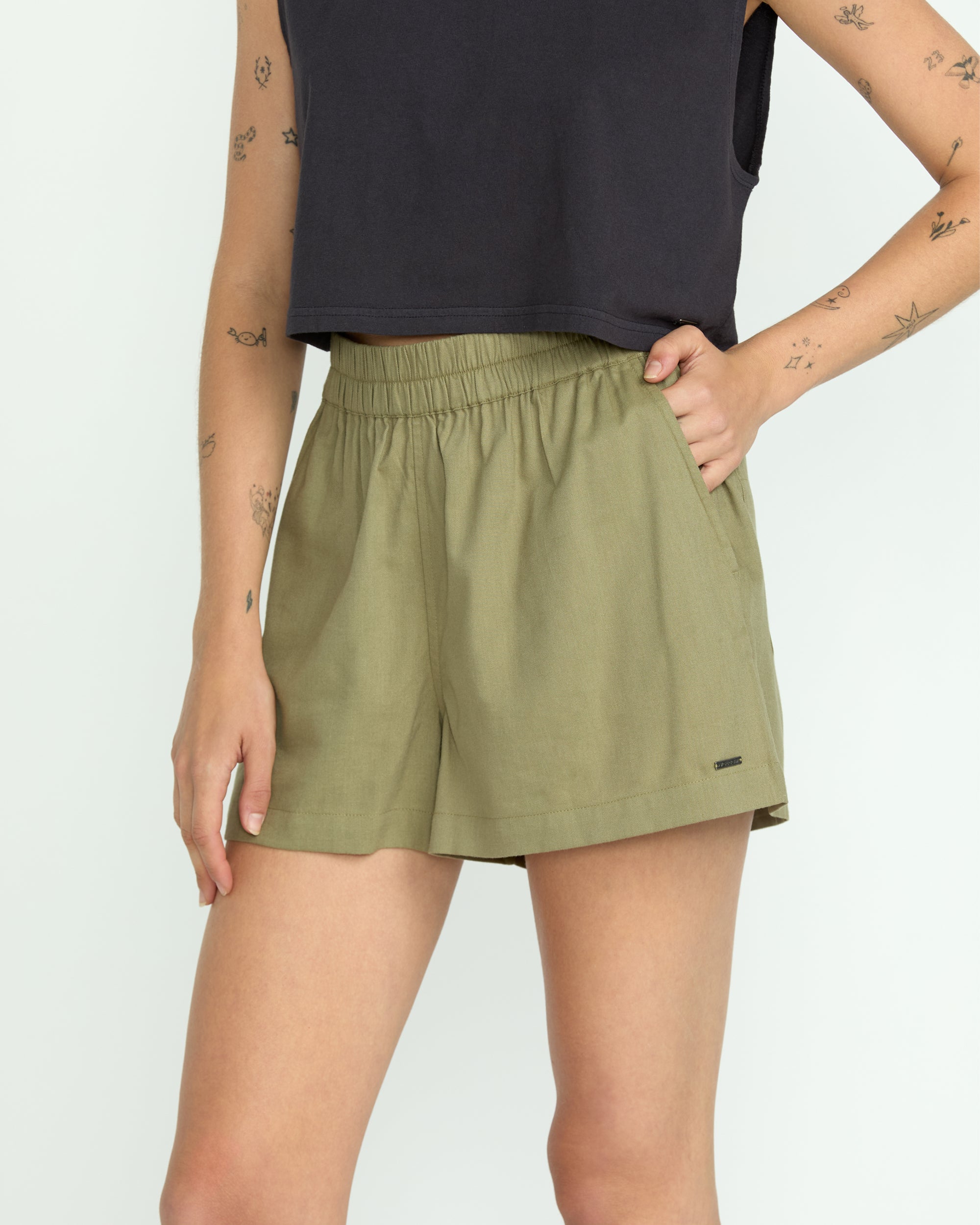 Women's Lived In Track Shorts - Image 5