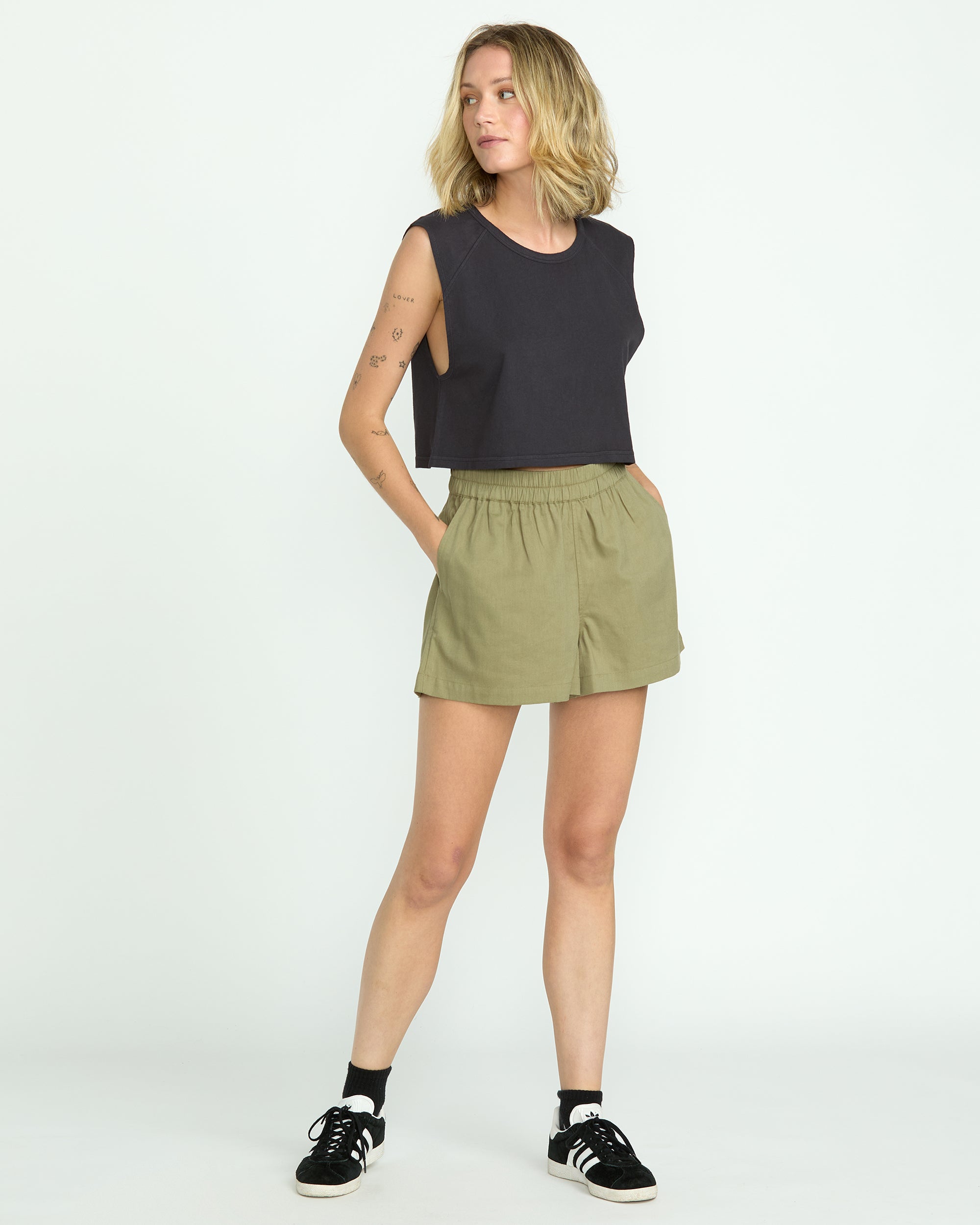 Women's Lived In Track Shorts - Image 4