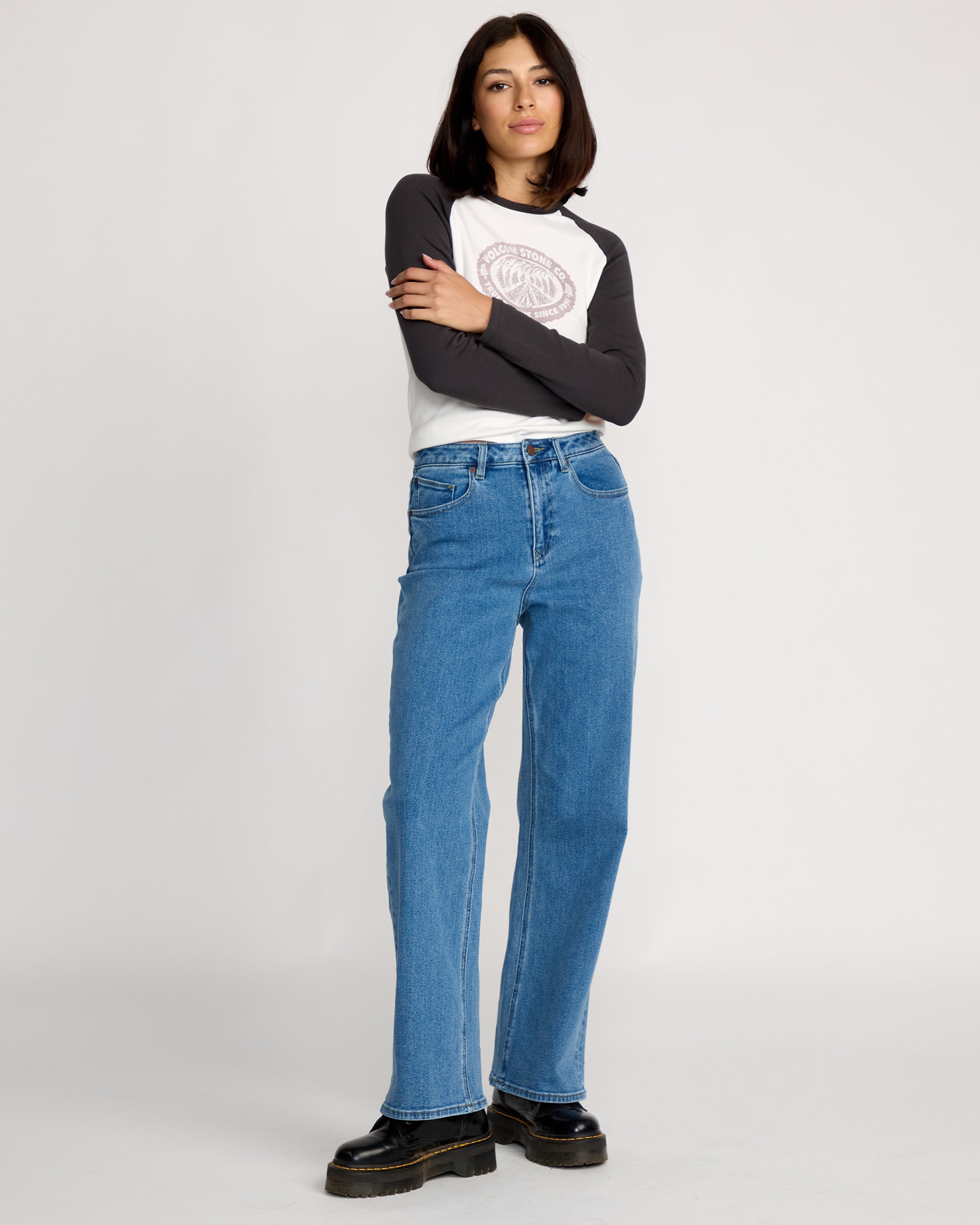 Women's Stoned Boyfriend High Rise Jeans - Image 2
