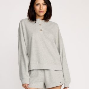 Women's Lived In Fleece Henley