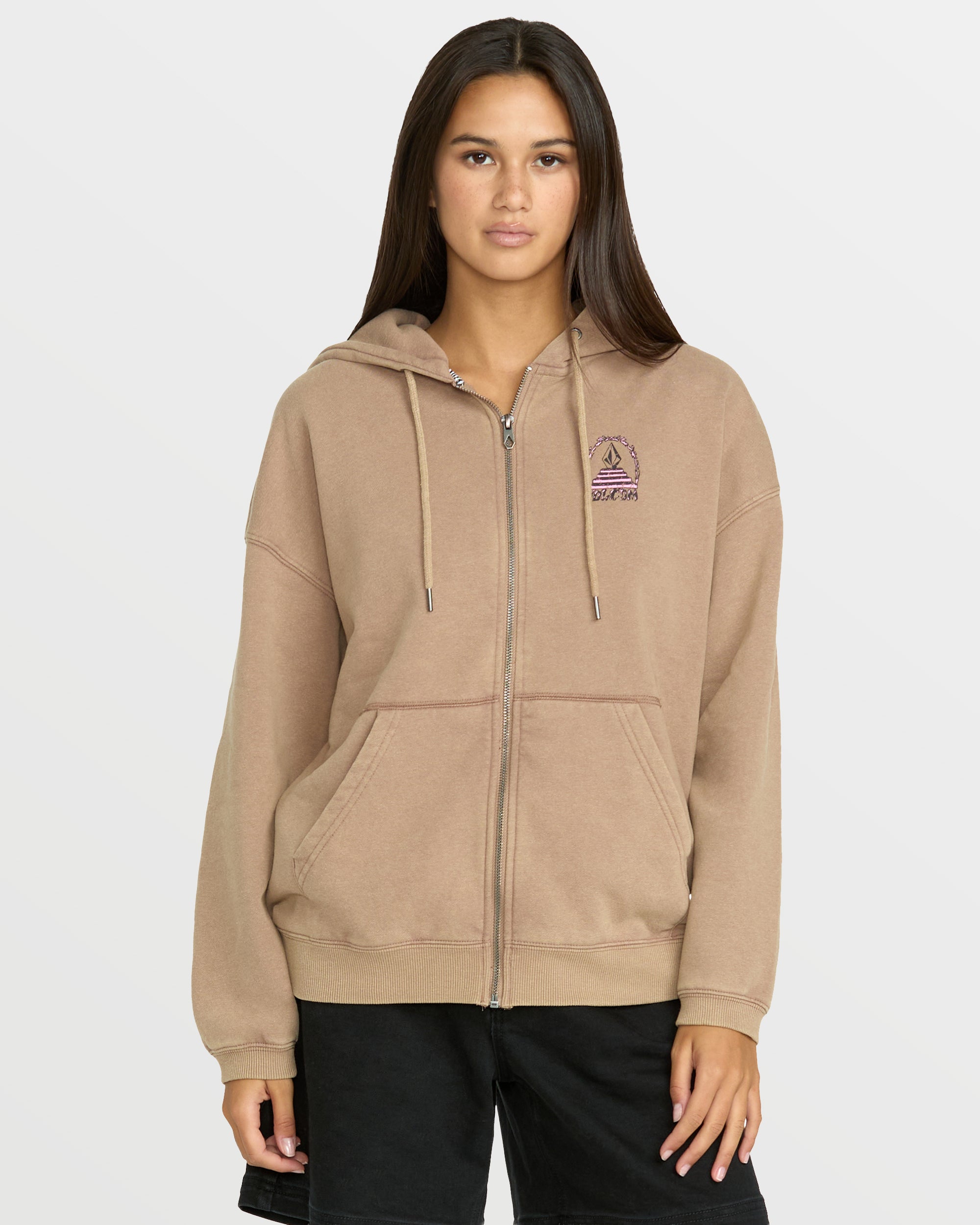 Women's Stone Art Up Zip Sweatshirt - Image 3