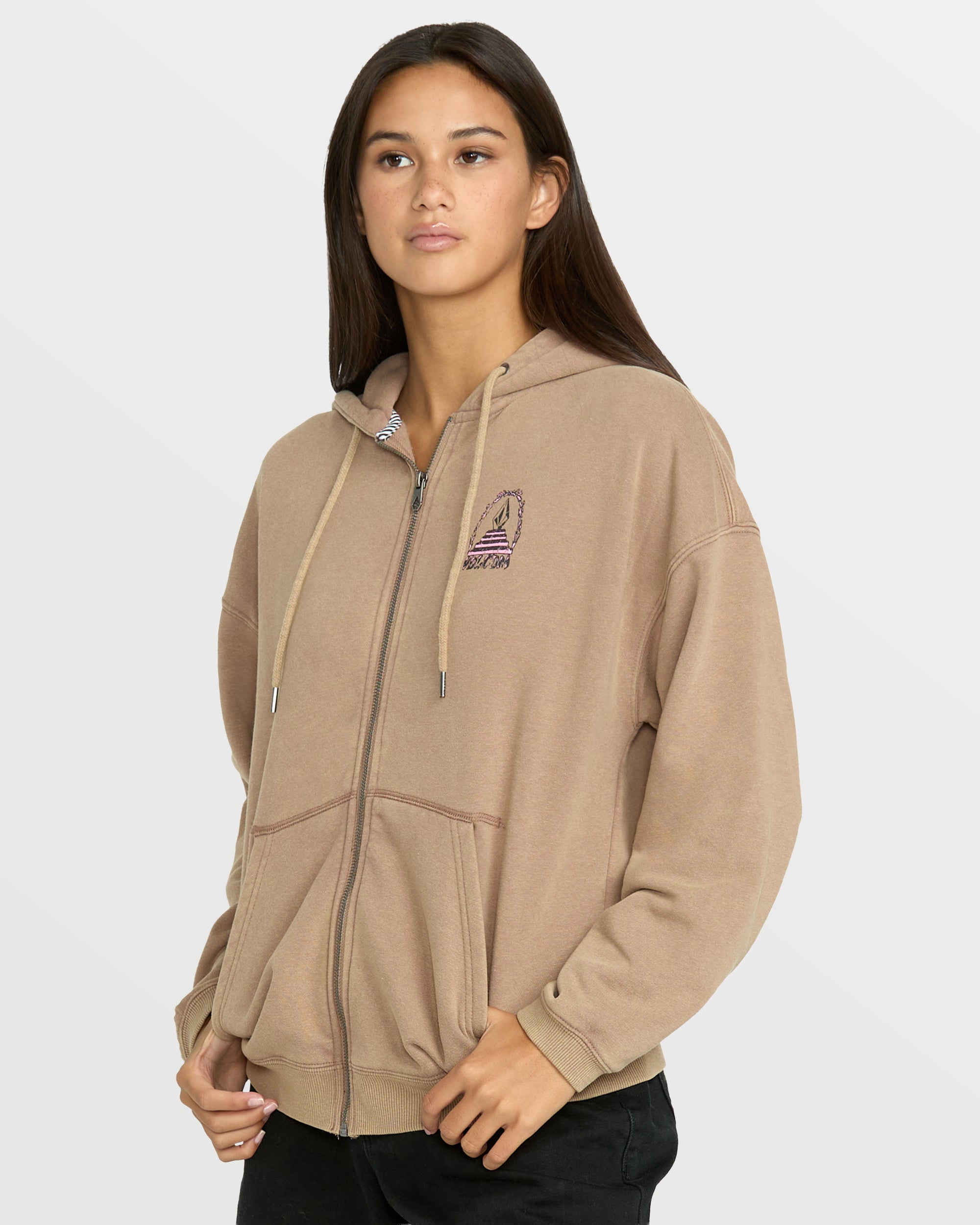 Women's Stone Art Up Zip Sweatshirt - Image 5